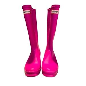 Hunter Pink Rain Boots